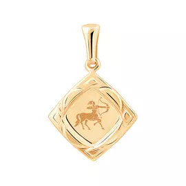 Подвеска «Стрелец» из красного золота 35-0537-11-69