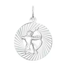 Подвеска "Стрелец" из серебра с родированием 94030890