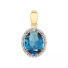 Подвеска Топаз;Фианит