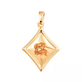 Подвеска «Водолей» из красного золота 35-0471-11-71