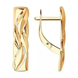 Серьги из красного золота 029056