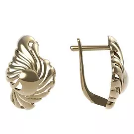 Серьги из красного золота 013322-1000