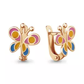 Серьги из красного золота 33136