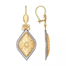 Серьги из красного золота 027488