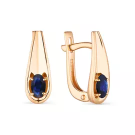 Серьги из красного золота 23546-102