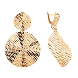 Серьги из красного золота 25-0526-11-00