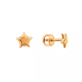 Серьги из красного золота "Звездочки" 25-0672-11-00