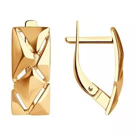 Серьги из красного золота 029074