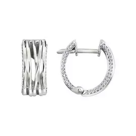 Серьги из белого золота 026186