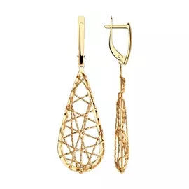 Серьги из красного золота 028718