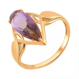 Серьги из красного золота с аметрином 3625V16