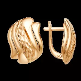 Серьги из красного золота 013732-1010