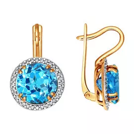 Серьги Алекс., фианит