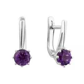 Серьги Аметист