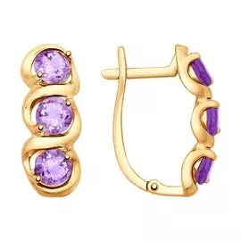 Серьги Аметист