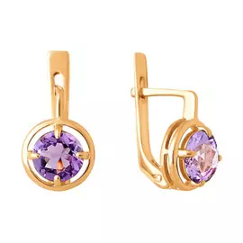 Серьги Аметист