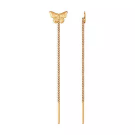 Серьги из красного золота 022412