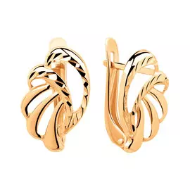 Серьги без вставок 25-0733-11-62