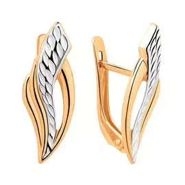 Серьги без вставок 25-0734-10-61