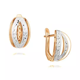 Серьги без вставок 25-0750-17-63