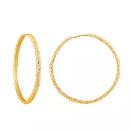 Серьги из желтого золота с бриллиантами D2-043-13-02