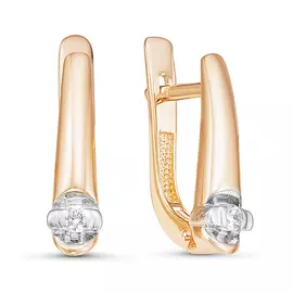 Серьги из белого золота с бриллиантами БР121148б