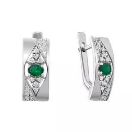 Серьги Брил., Сапфир