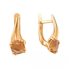 Серьги Цитрин