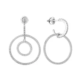 Серьги Фианит