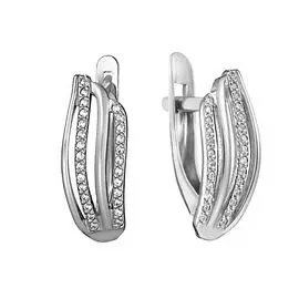 Серьги Фианит