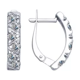 Серьги Фианит