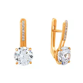 Серьги Фианит