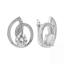 Серьги Фианит,