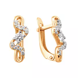 Серьги Фианит