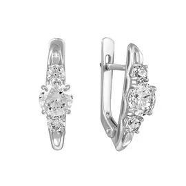 Серьги Фианит