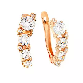 Серьги Фианит