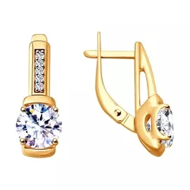 Серьги Фианит