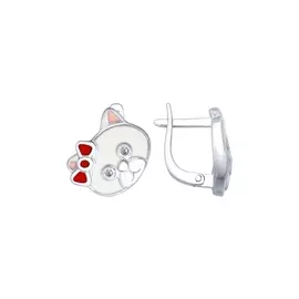 Серьги Фианит