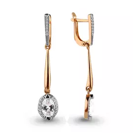 Серьги Фианит