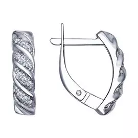 Серьги Фианит