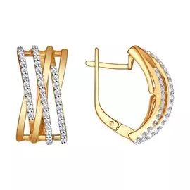 Серьги Фианит