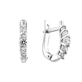 Серьги Фианит