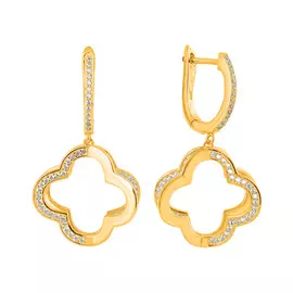 Серьги Фианит