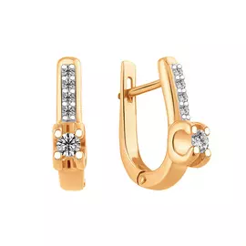 Серьги Фианит