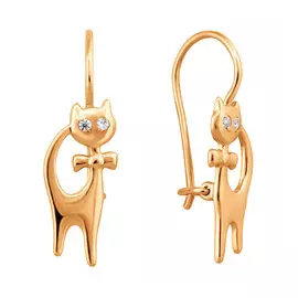 Серьги Фианит