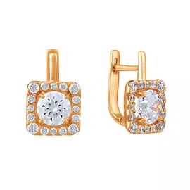 Серьги Фианит