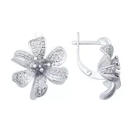 Серьги Фианит