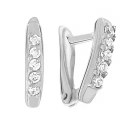 Серьги Фианит