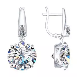 Серьги Фианит