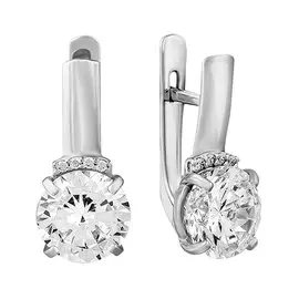 Серьги Фианит